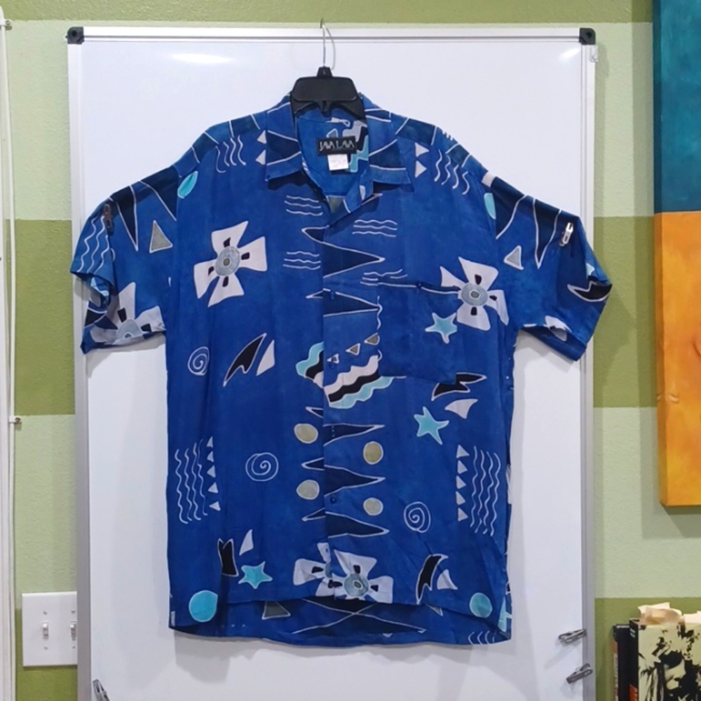 90's Vtg Java Lava Xl(T) Go W/The Flow Coll Blue … - image 1